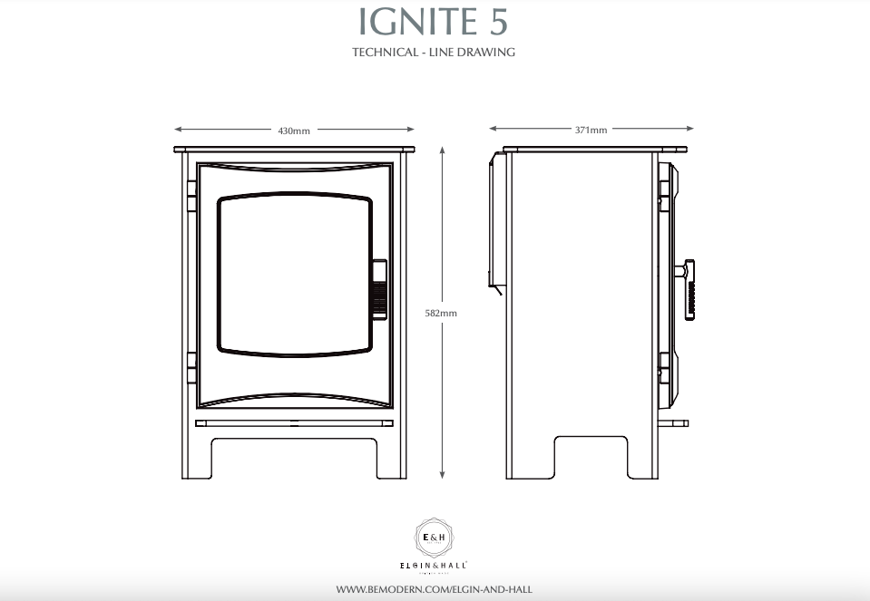 BE MODERN FLARE IGNITE 5 GAS STOVE