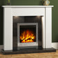 BE MODERN FLARE 48" ELDA MICRO-MARBLE ELECTRIC FIREPLACE