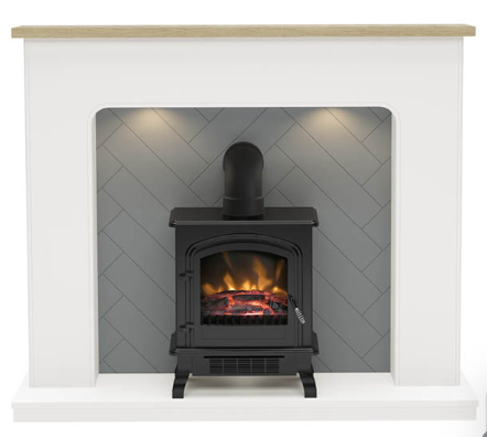 BE MODERN FLARE SENNEN TIMBER INGLENOOK FIREPLACE