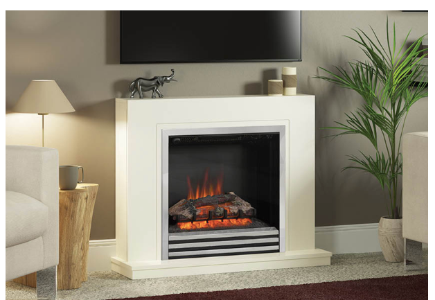 BE MODERN FLARE 38" COLBY FLOOR STANDING TIMBER ELECTRIC FIREPLACE