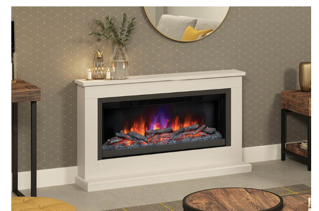 BE MODERN FLARE HANSFORD GRANDE TIMBER ELECTRIC FIREPLACE