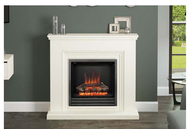 BE MODERN FLARE STANTON TIMBER ELECTRIC FIREPLACE