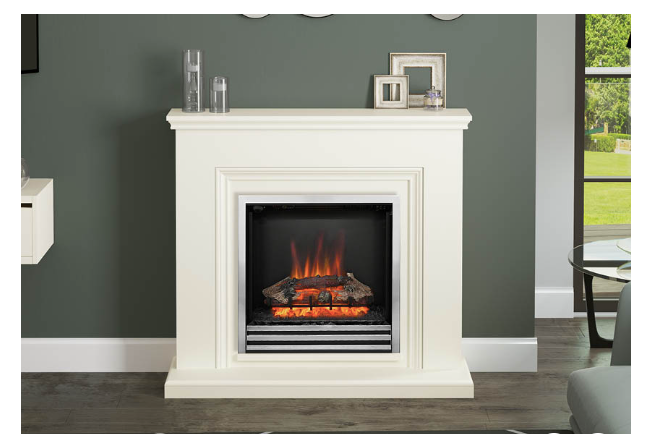 BE MODERN FLARE STANTON TIMBER ELECTRIC FIREPLACE