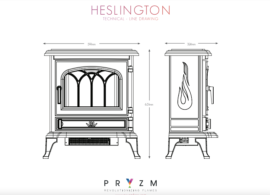 ELGIN & HALL HESLINGTON ELECTRIC STOVE