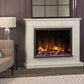 ELGIN & HALL PRYZM ALESSO 48" MICRO MARBLE FLOOR STANDING ELECTRIC FIREPLACE