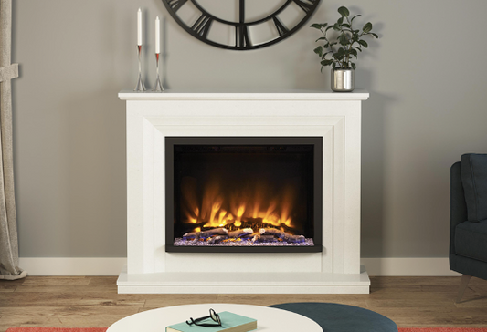 ELGIN & HALL PRYZM CABRINA 52" MICRO MARBLE ELECTRIC FIREPLACE