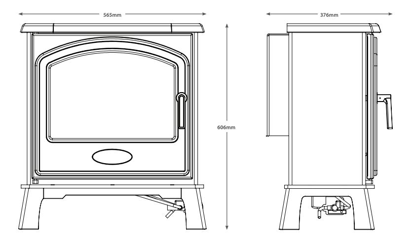 BE MODERN FLARE HEREFORD 7 GAS STOVE