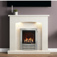 BE MODERN FLARE 45" ISABELLE MICRO-MARBLE FIREPLACE