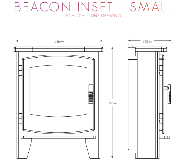 ELGIN & HALL BEACON INSET ELECTRIC STOVE