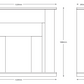 BE MODERN FLARE 48" ELDA MICRO-MARBLE FIREPLACE