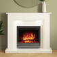 BE MODERN FLARE 52" MADALYN MICRO-MARBLE ELECTRIC FIREPLACE