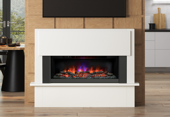 BE MODERN FLARE 63" FAIRVIEW FLOOR STANDING ELECTRIC FIREPLACE