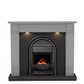 BE MODERN FLARE BROADWELL FLOOR STANDING TIMBER ELECTRIC FIREPLACE