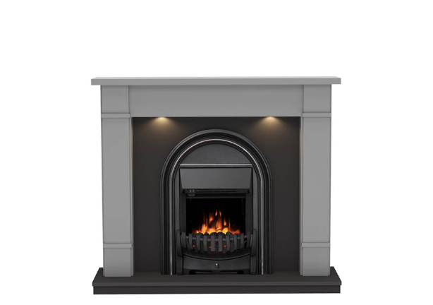 BE MODERN FLARE BROADWELL FLOOR STANDING TIMBER ELECTRIC FIREPLACE