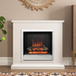 BE MODERN FLARE 40" ELSHAM TIMBER ELECTRIC FIREPLACE