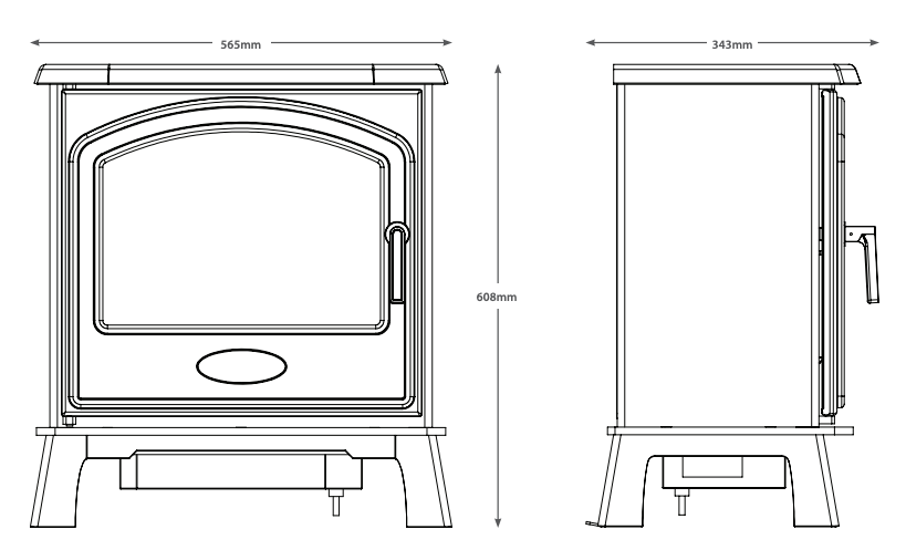 BE MODERN FLARE HEREFORD 7 ELECTRIC STOVE