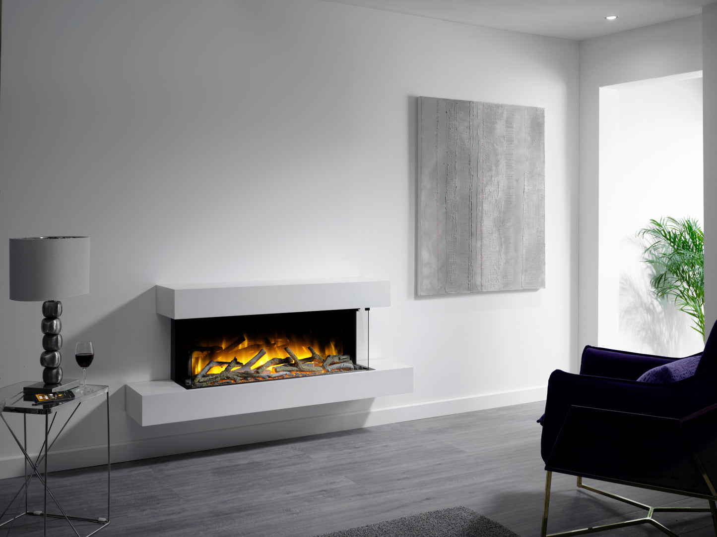 FLAMERITE IONA 1000 WALL MOUNTED ELECTRIC SUITE