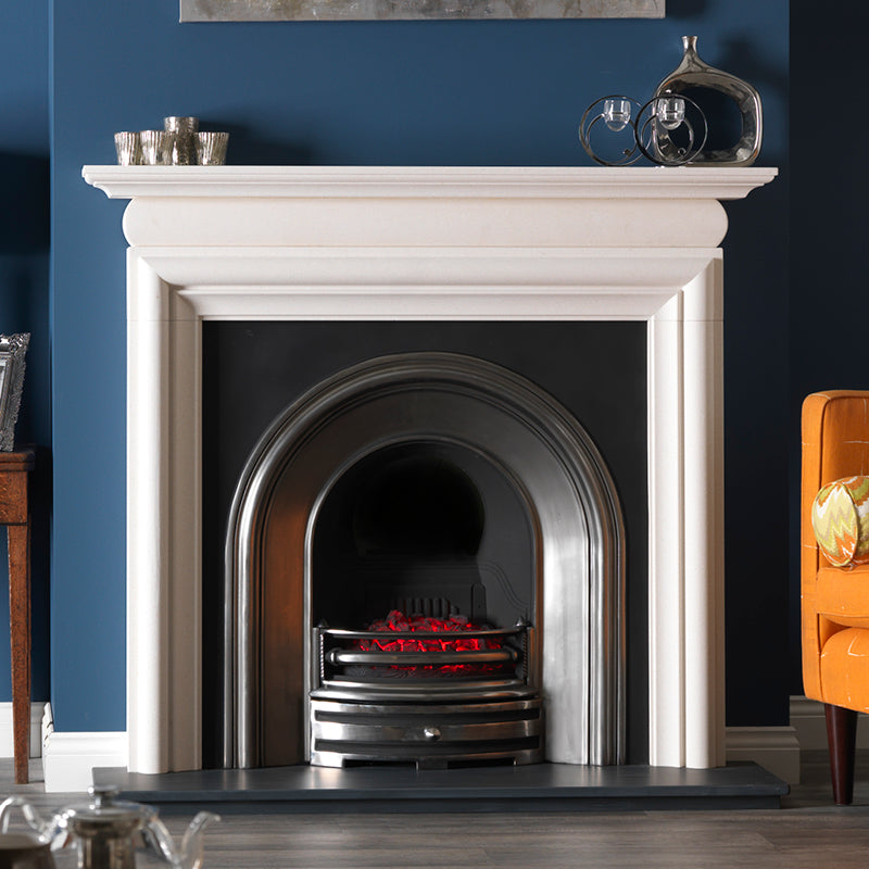 ASQUITH 55" AGEAN LIMESTONE MANTEL