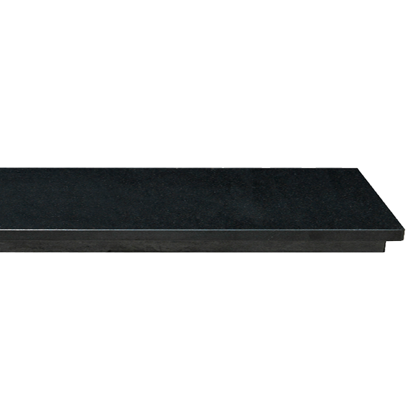 POLISHED GRANITE LIPPED HEARTH 30" x 15"