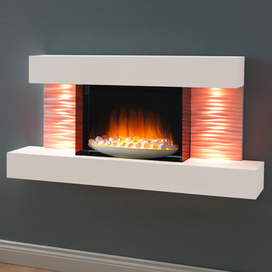 FLAMERITE LUMA 1200 WALL MOUNTED ELECTRIC SUITE WITH BOWL