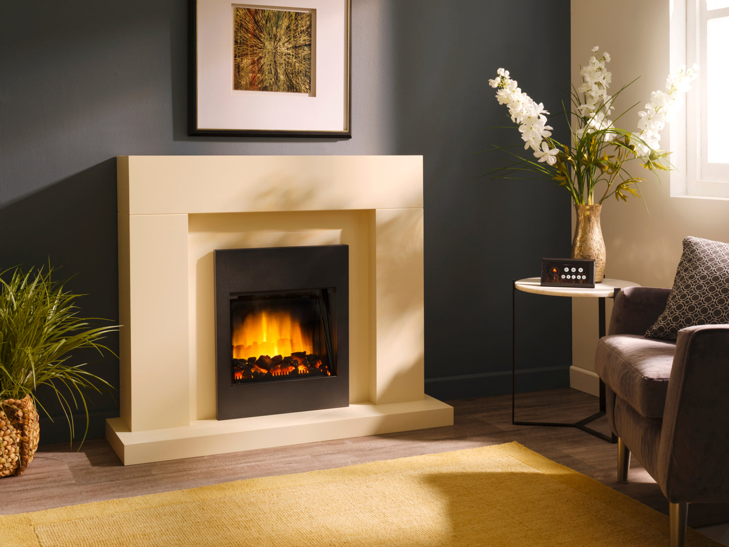 FLAMERITE SOLACE HEARTH INSET ELECTRIC FIRE