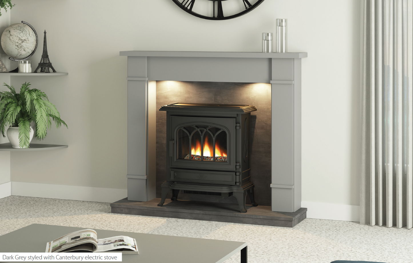 BE MODERN FLARE CHESHIRE 48" TIMBER INGLENOOK