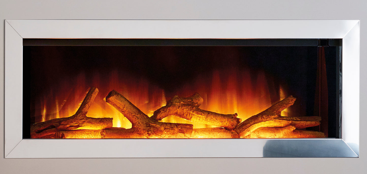 FLAMERITE GOTHAM 900 WALL INSET ELECTRIC FIRE WITH TRIM