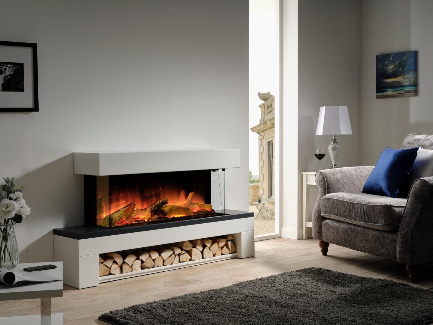 FLAMERITE LOLA FLOOR STANDING ELECTRIC SUITE