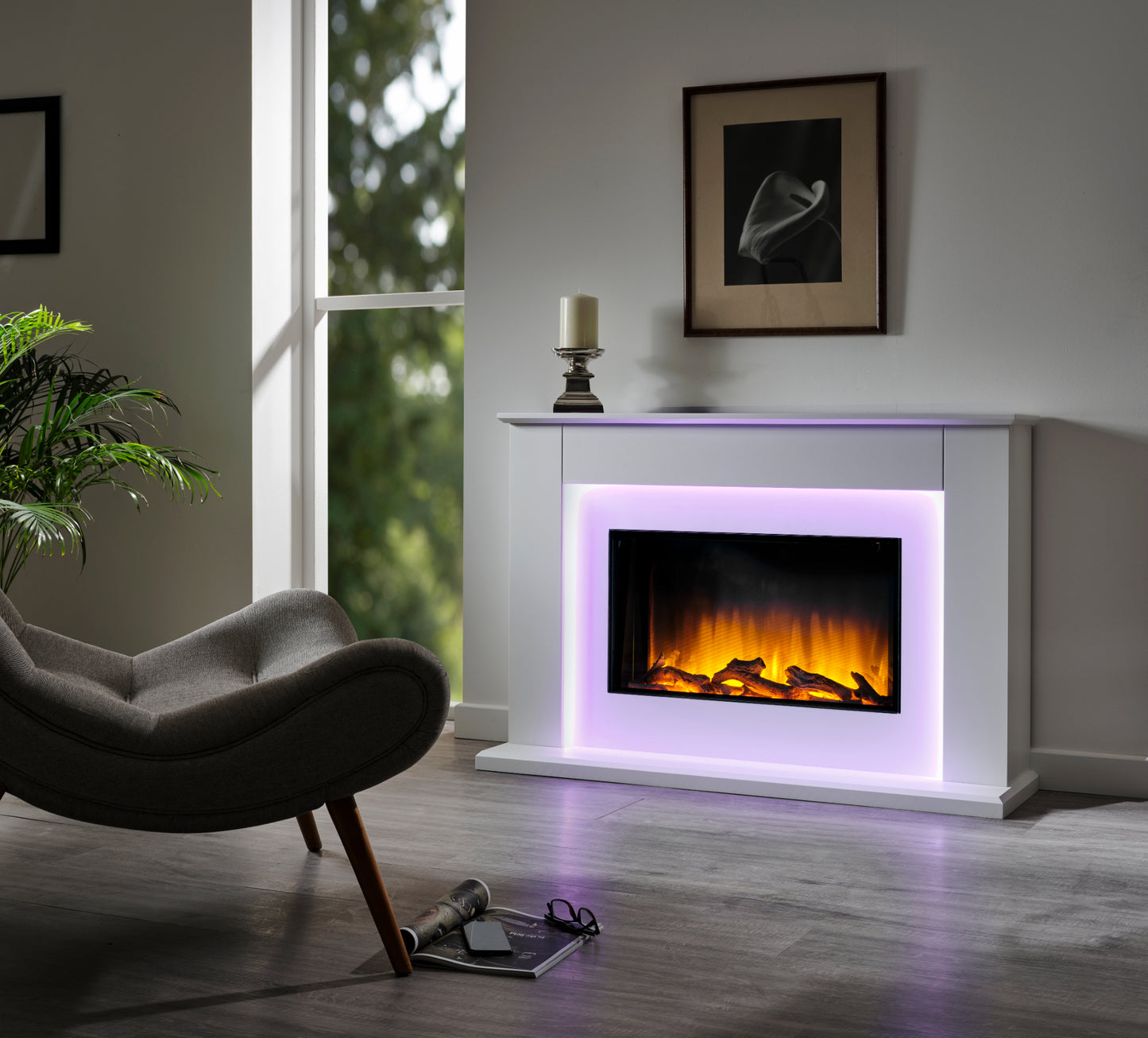 FLAMERITE TELISA FLOOR STANDING ELECTRIC SUITE