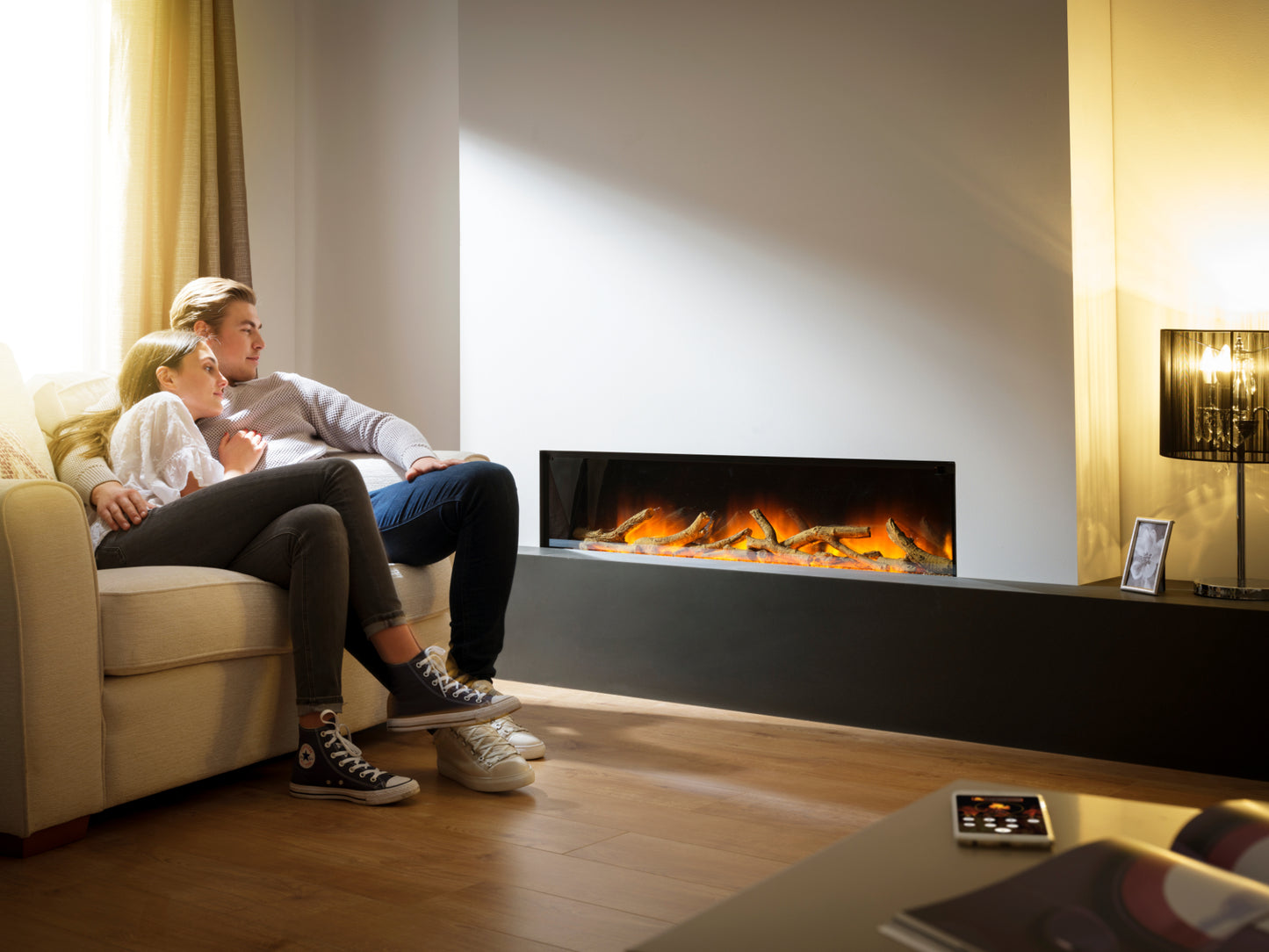 FLAMERITE GOTHAM 1300 WALL INSET ELECTRIC FIRE