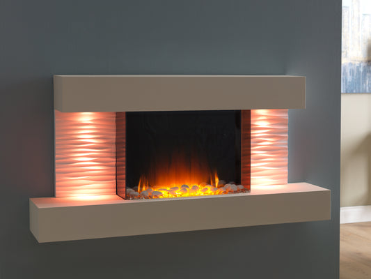 FLAMERITE  LUMA 1200 WALL MOUNTED ELECTRIC SUITE